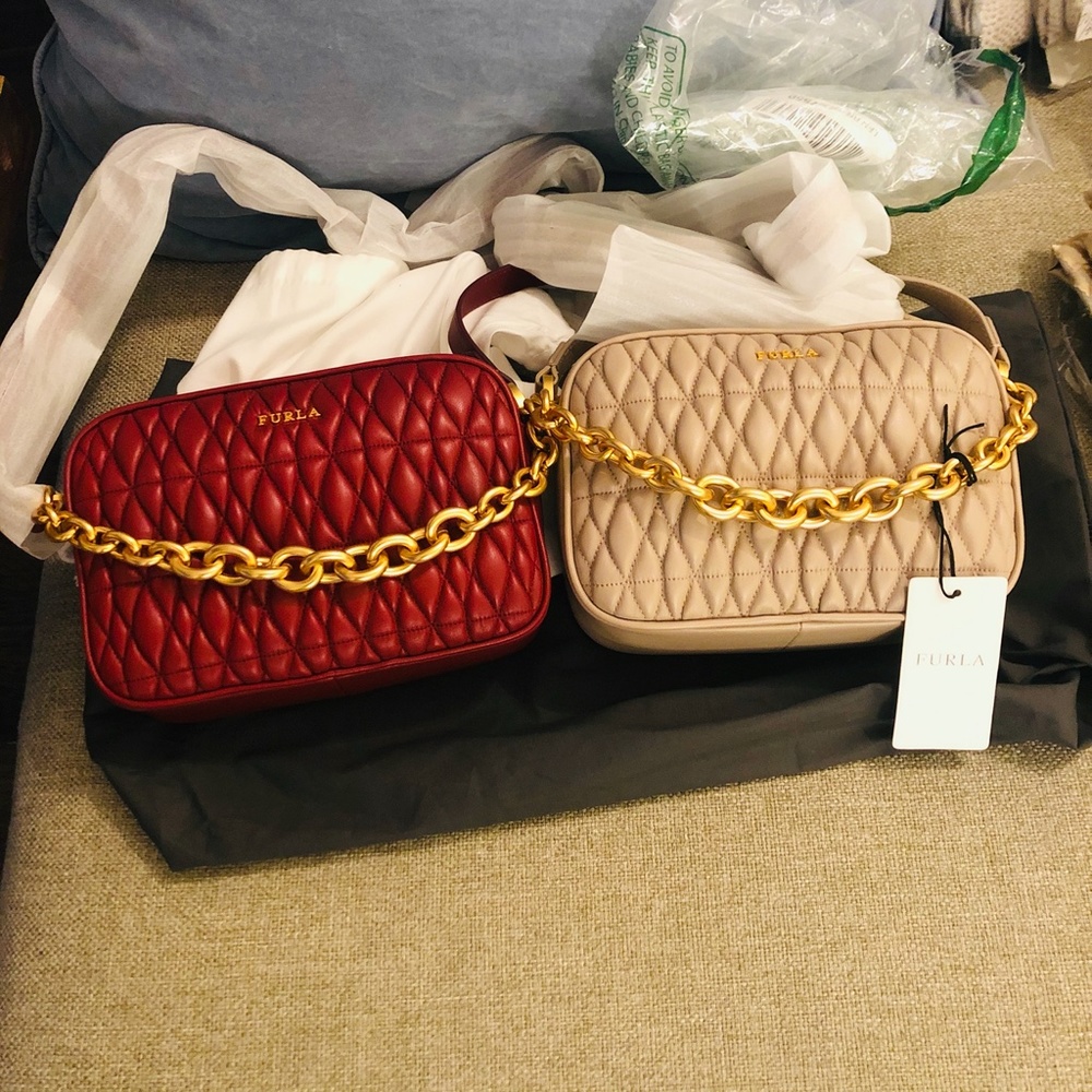 SOLD FURLA Cometa Crossbody Bag Nude - Picture 8 of 8